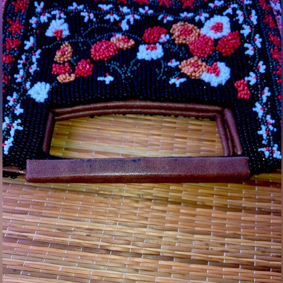 Anthropologie Fully Beaded Clutch Satchel bag - Picture 3 of 10